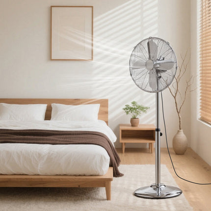40 cm High Velocity Pedestal Fan, 1450 CFM, Metal