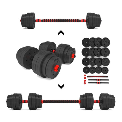 40 kg verstellbares Langhantel- & Kurzhantel-Set für das Home-Gym