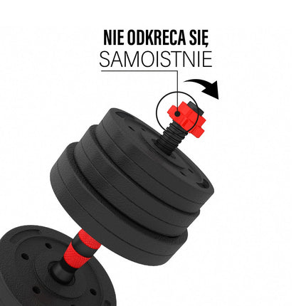 40 kg verstellbares Langhantel- & Kurzhantel-Set für das Home-Gym