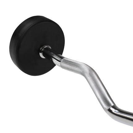40 kg gummierte Curlstange – Fitnessgerät