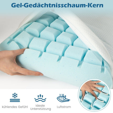 40 x 60 cm cooling pillow set of 2 cooling pillows for sleeping gel pillows with machine washable cover