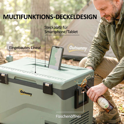 42,5L elektrische Kompressor-Kühlbox mit Bluetooth & Rädern