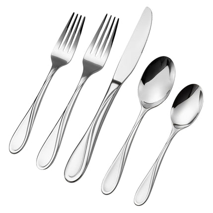 45-Piece Flatware Set, 18/10 Stainless, Service for 8