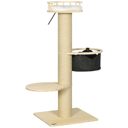 Cat Tree Climbing Tower – 45"" with hammock and bed