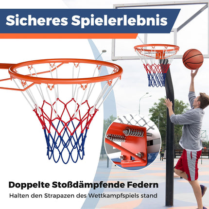45cm Basketball Hoop with Net – Wall Mount, Weatherproof