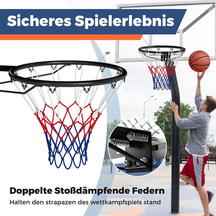45cm Basketball Hoop with Weatherproof Net for Wall Mount