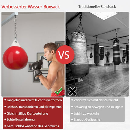 45 cm Water-Filled Punching Bag with Adjustable Chain