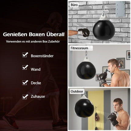 45 cm wassergefüllter Boxsack mit verstellbarer Kette