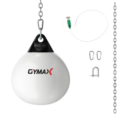 Ø45 cm Vodní boxovací pytel 50 kg Boxovací pytel s nastavitelným kovovým řetězem Bílý