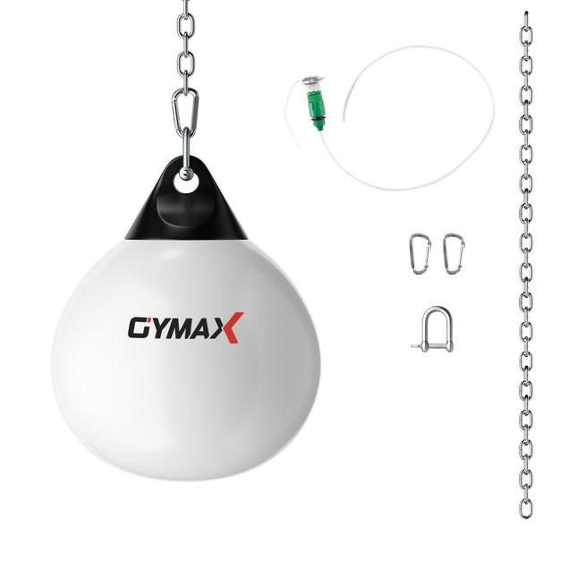 Ø45 cm Wasserboxsack 50 kg Boxsack mit verstellbarer Metallkette weiß