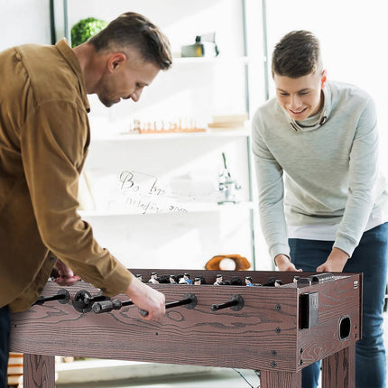 48 Inch Foosball Table, Indoor, 2 Balls, Cup Holders