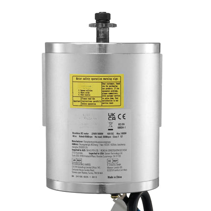 48V 1800W Brushless DC Motor Kit, 4500 RPM Controller