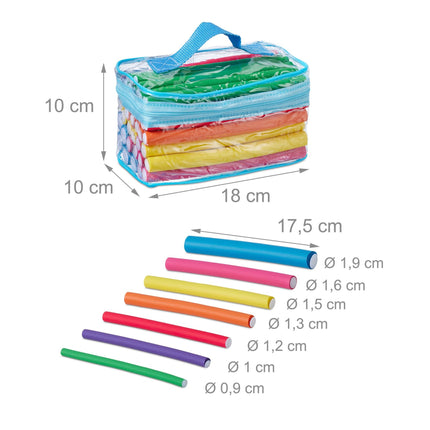 48-teiliges Lockenstab-Set mit Tasche