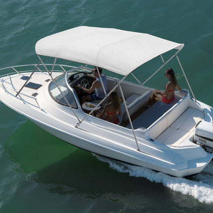 4 Bow Bimini Top Replacement Canopy, 600D, 96in Light Grey