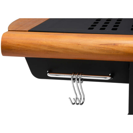 Gasgrill aus Gusseisen mit 4 Brennern, 77x41 cm Grillfläche