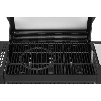 Gasgrill mit 4 Brennern und Seitenbrenner