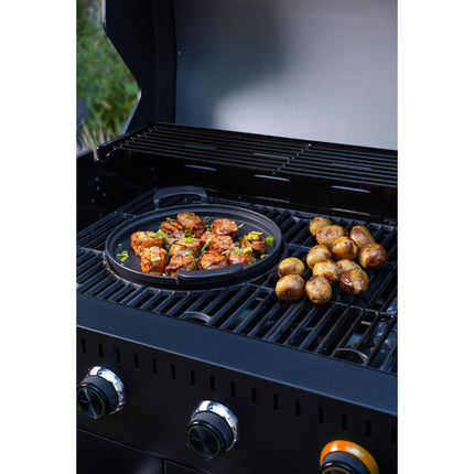 Gasgrill mit 4 Brennern und Seitenbrenner