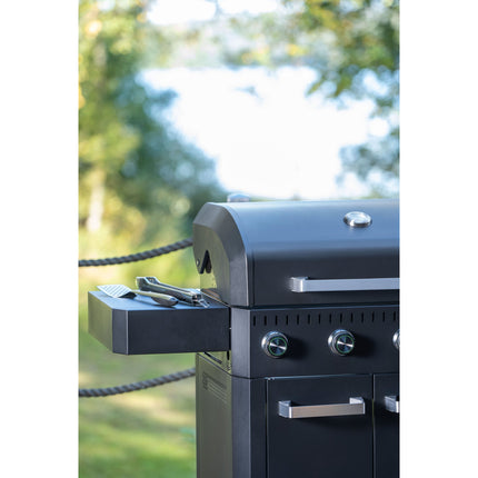Gasgrill mit 4 Brennern und Seitenbrenner