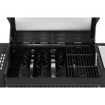 Gasgrill mit 4 Brennern und Seitenbrenner