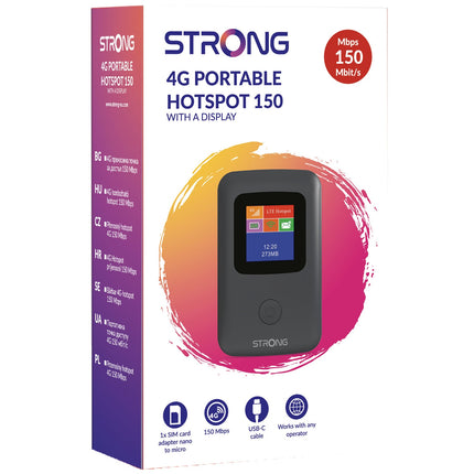 4G MiFi hotspot WiFi s displejem, rychlost 150 Mbps