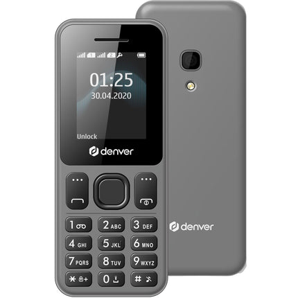 Téléphone à bouton-poussoir 4G avec écran couleur et espace pour deux cartes SIM