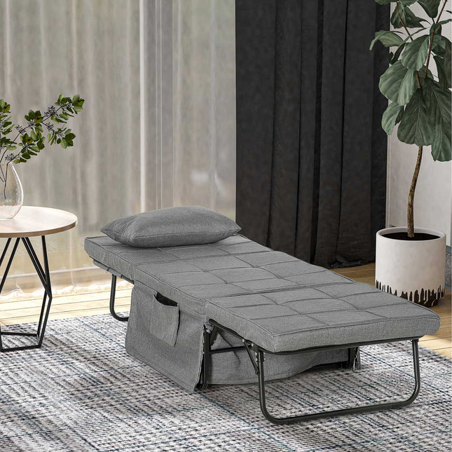 Klappbares 4-in-1-Gästebett und Ottoman mit verstellbarer Höhe