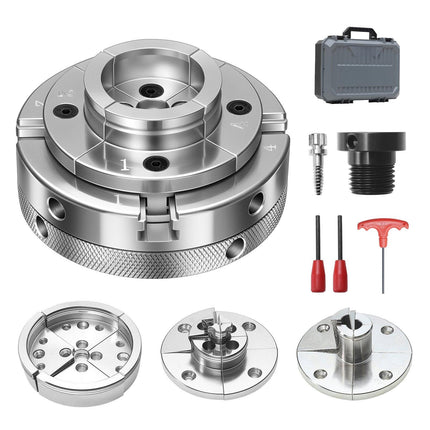 4-Inch Wood Lathe Chuck, 4-Jaw Self-Centering, 1x8TPI