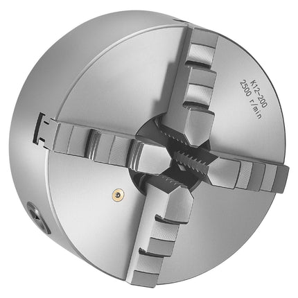 4-Jaw Lathe Chuck, 8 Inch, Self-Centering, 1-1/2-8