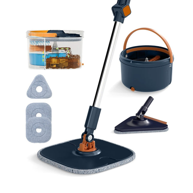 4L Floor Mop & Bucket System with 360 Spin Head
