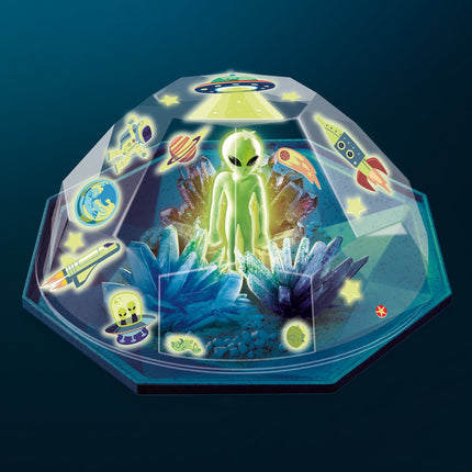 4M Crystal Growing Diy Set Outer Space Crystal Terrarium