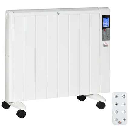 Elektrische Heizung 2000W – LCD, Fernbedienung, Rollen, sicher