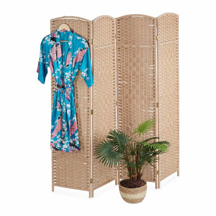 4-Panel Room Divider Folding Screen
