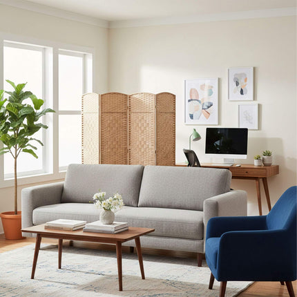 4-Panel Room Divider Folding Screen