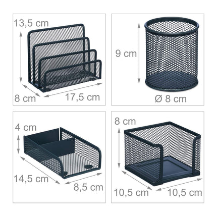 4 Piece Desk Organization Set