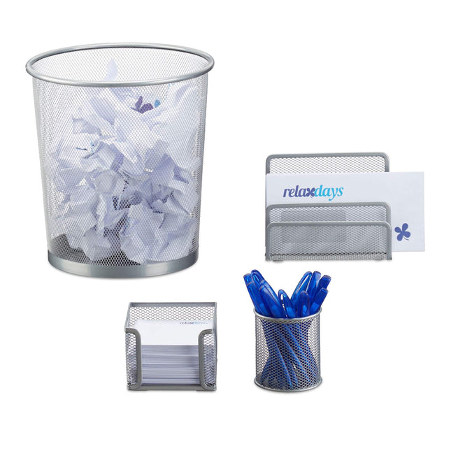 4-teiliges Schreibtisch-Organizer-Set