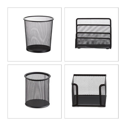4-teiliges Schreibtisch-Organizer-Set