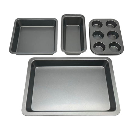 4-teiliges antihaftbeschichtetes Backformen-Set – Karbonstahl