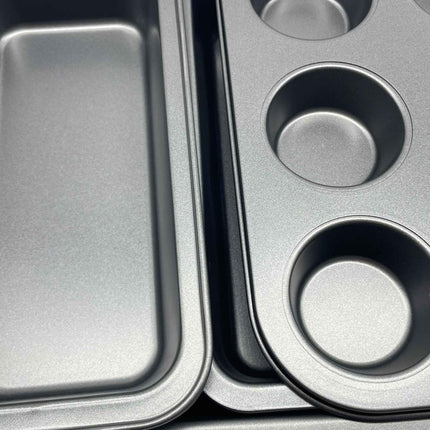 4-teiliges antihaftbeschichtetes Backformen-Set – Karbonstahl