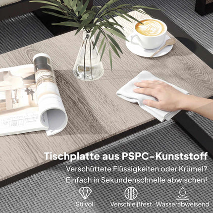 4-Piece Patio Sofa Set with Cushions and Table