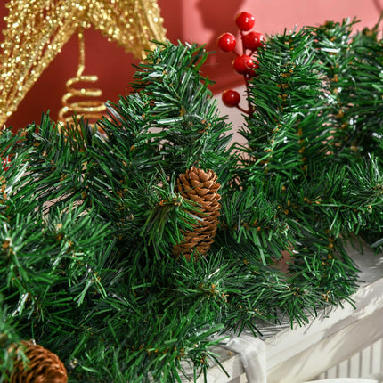 LED-Weihnachtsdekorationsset – Baum, Kranz, Girlande