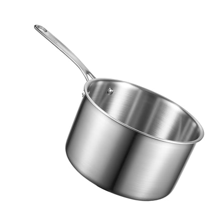 4 Qt Stainless Steel Saucepan with Glass Lid, Tri-Ply