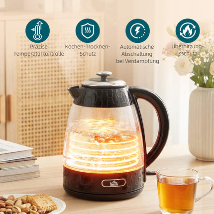 4-Slice Toaster & 1.7L Fast Boil Kettle Set, Black