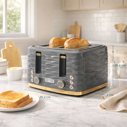 4-Slice Toaster, 7 Browning Levels, Auto Shut-Off