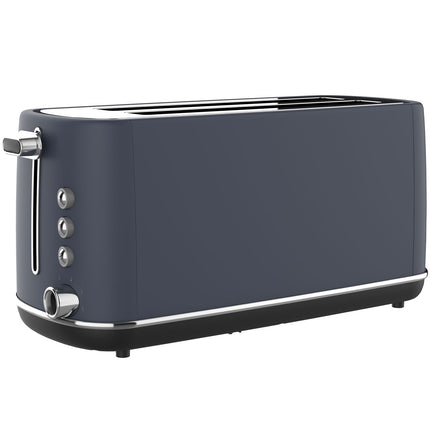 4-Schlitz-Toaster, extra lange Schlitze, 6 Bräunungsstufen