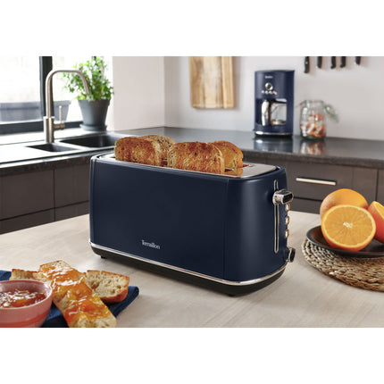 4-Schlitz-Toaster, extra lange Schlitze, 6 Bräunungsstufen