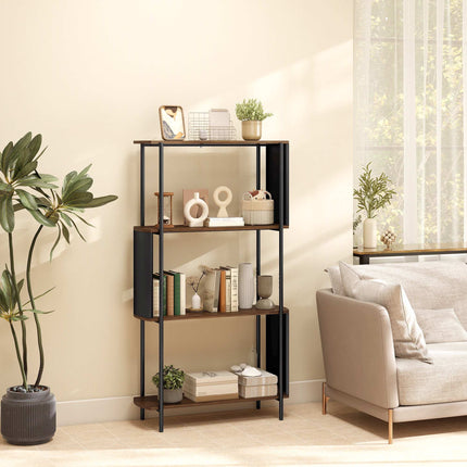 4-Tier Storage Shelf, Steel Frame, 80 kg Capacity