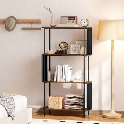 4-Tier Storage Shelf, Steel Frame, 80 kg Capacity