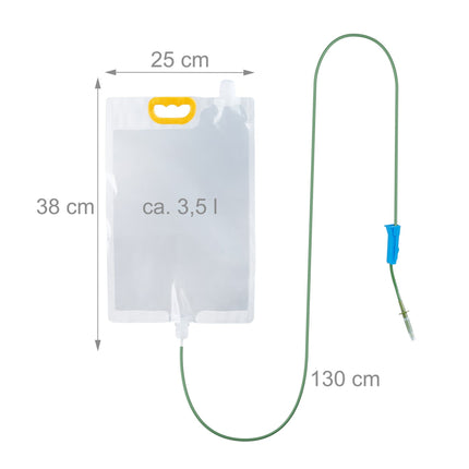 4 drip irrigation bags and yellow stickers