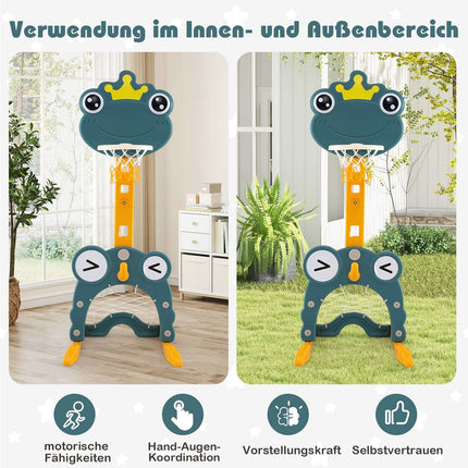 4-in-1 verstellbares Sportcenter für Kinder – Basketball, Fußball, Golf