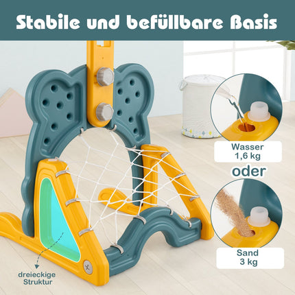 4-in-1 verstellbares Sportcenter für Kinder – Basketball, Fußball, Golf